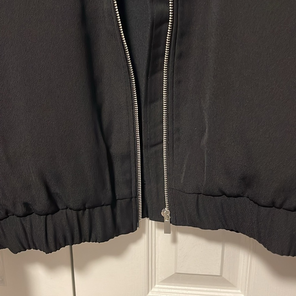 On 34th womens black bomber jacket size small - Picture 5 of 6